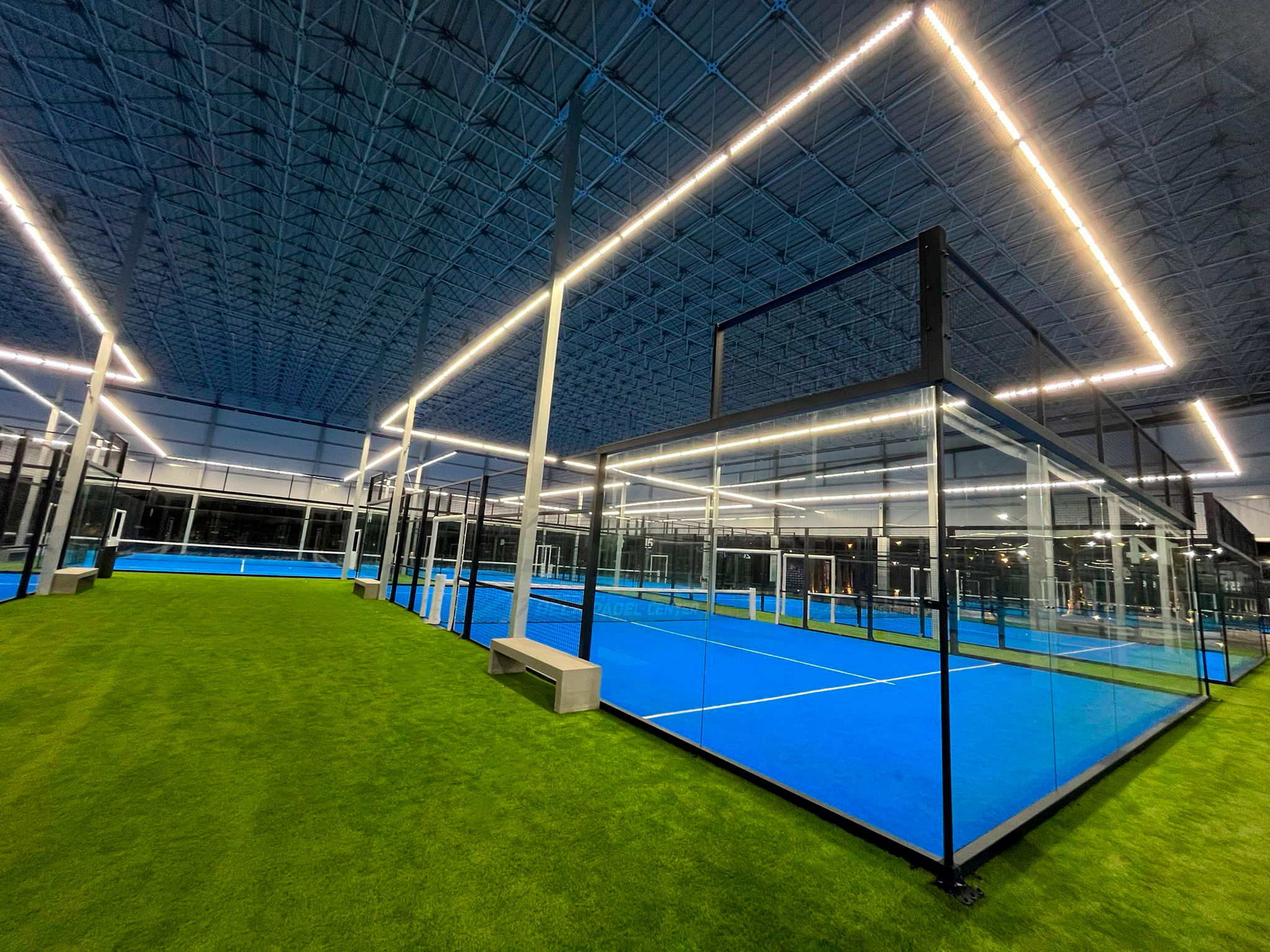 Professional LED lighting for padel clubs