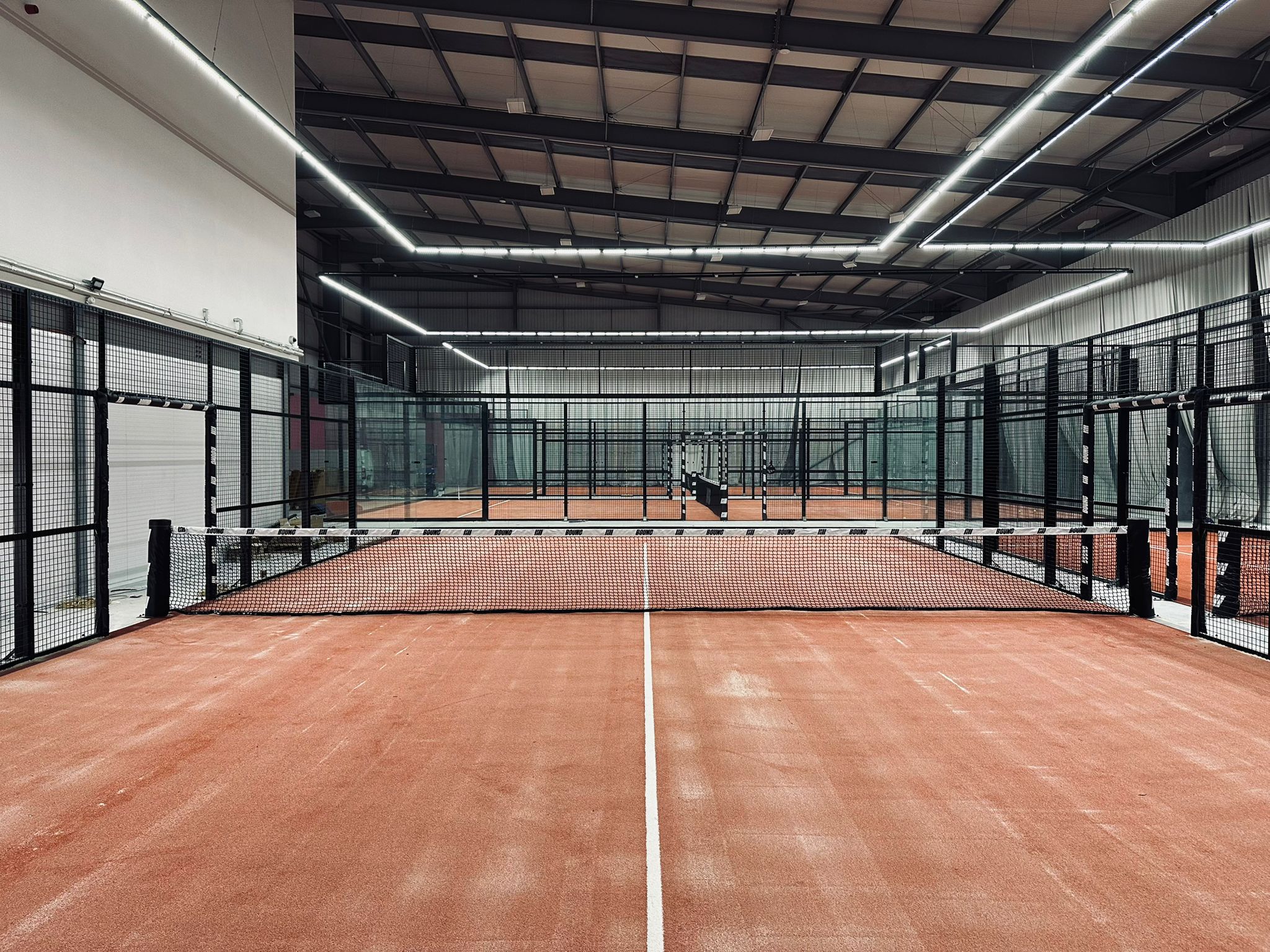 Preston Bounc Padel Perimeter Halo Lighting