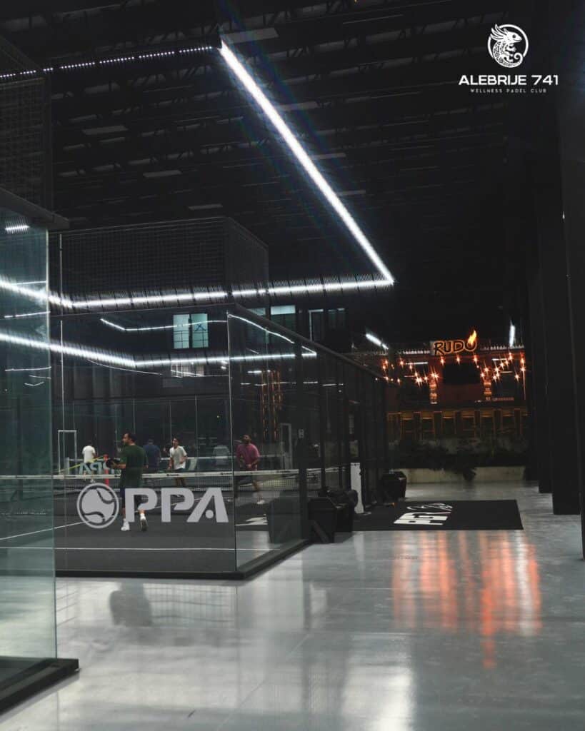 Padel Alebrije Perimeter Halo Lighting