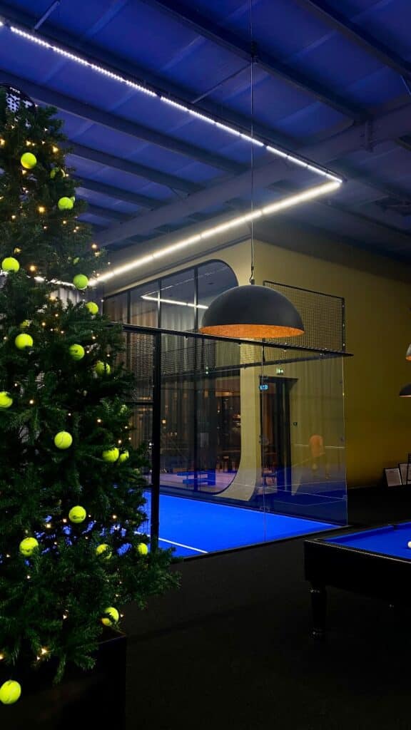 Padel Cysoing Perimeter Halo Lighting