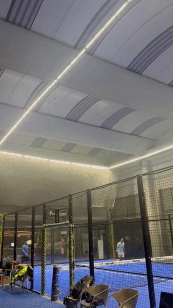 VIP Padel Valladolid Perimeter Halo Lighting