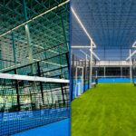Iluminación ELLITE PADEL en Bela Padel Center Barcelona - Collage