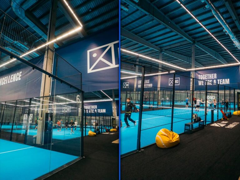 Iluminación con el sistema ELLITE PADEL en M3 Padel Academy Madrid