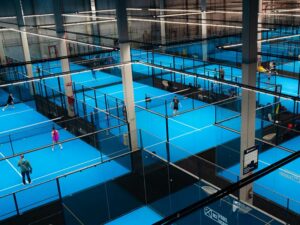 Panorámica de Iluminación con el sistema ELLITE PADEL en M3 Padel Academy Madrid